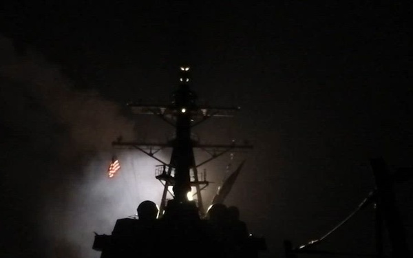 TLAM VLS launch from USS Mason (DDG 87)