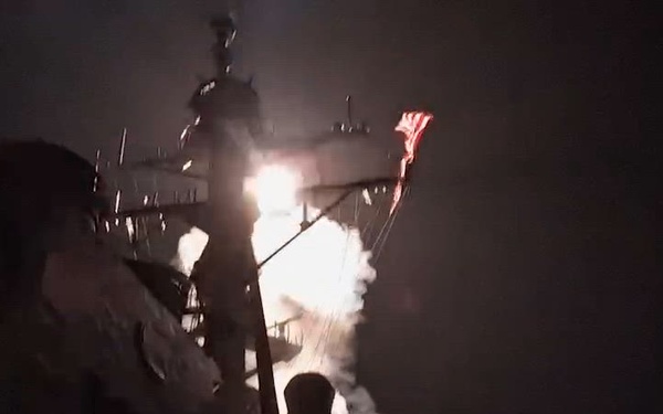 TLAM VLS launch from USS Mason (DDG 87)