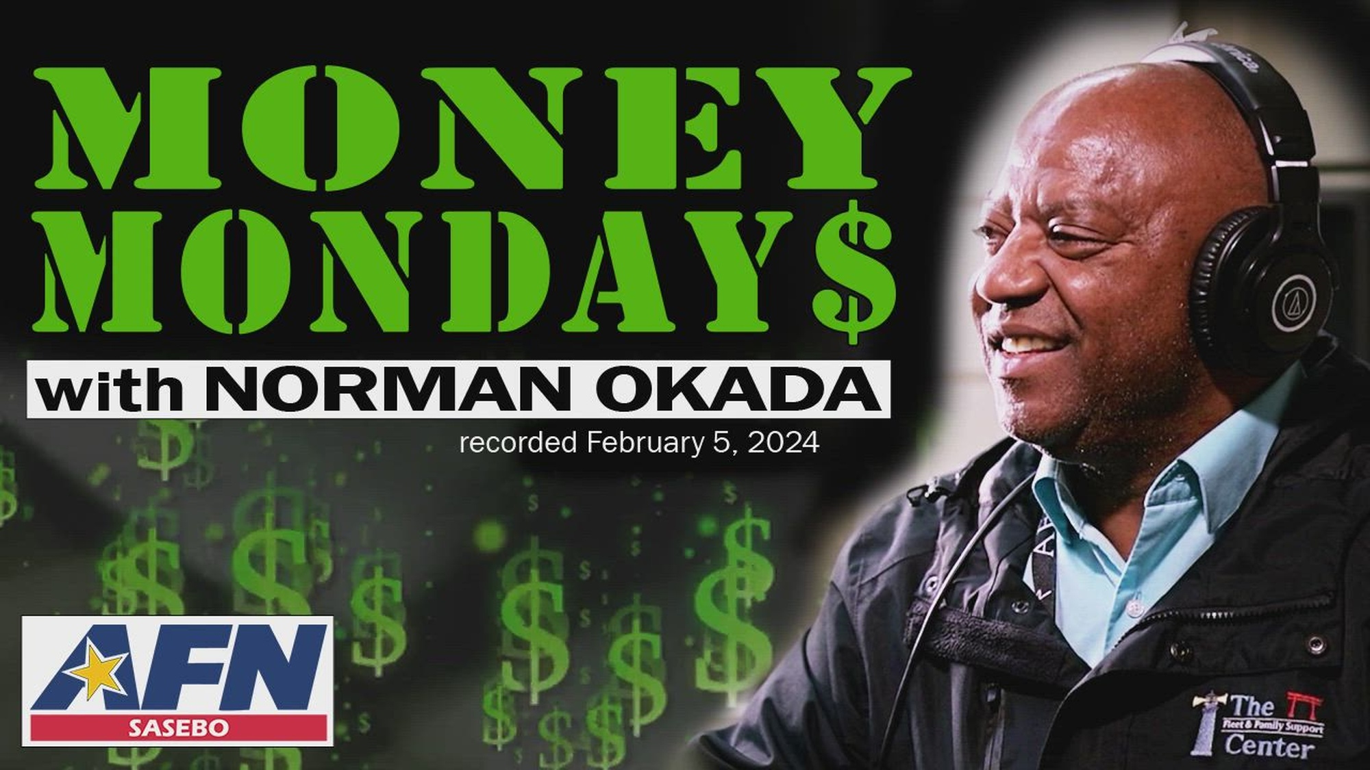 Commander Fleet Activities Sasebo financial specialist Norman Okada gives basic financial advice to American Forces Network listeners in a radio segment, Money Mondays, on Feb. 5, 2024. Money Mondays is an ongoing series on AFN radio to help listeners learn how to manage their finances. (U.S. Navy video by Mass Communication Specialist 2nd Class Julia Brockman)