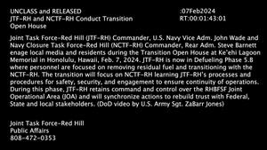 JTF-RH and NCTF-RH Conduct Transition Open House
