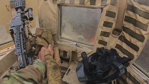 Task Force Provider Soldiers execute a convoy live fire exercise