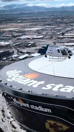 Super Bowl 2024 - AMO Stadium Flyby YouTube Short