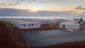 USACE timelapse of King Kamehameha III temporary elementary school construction