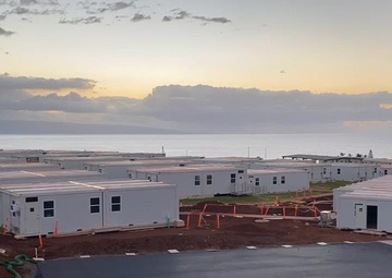 USACE timelapse of King Kamehameha III temporary elementary school construction