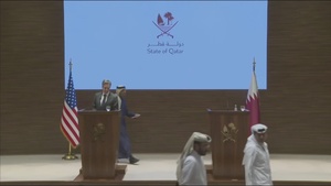 Secretary of State Antony J. Blinken joint press availability with Qatari Prime Minister and Foreign Minister Mohammed bin Abdulrahman Al Thani in Doha, Qatar