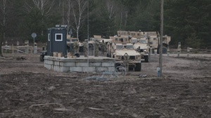 Task Force Provider Soldiers participate in a convoy live fire exercise