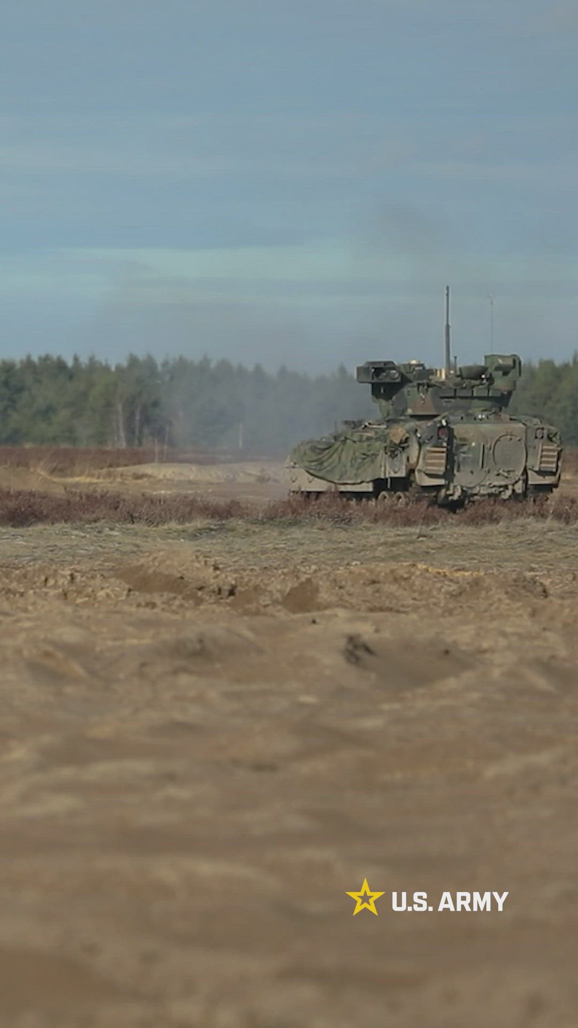Soldiers with 6th Squadron, 8th Cavalry Regiment, 2nd Armored Brigade Combat Team, 3rd Infantry Division conduct a Combined Arms Live-Fire exercise at Trzebien, Poland, Feb. 12, 2024. The 3rd Infantry Division’s mission in Europe is to engage in multinational training and exercises across the continent, working alongside NATO Allies and regional security partners to provide combat-credible forces to V Corps, America’s forward deployed corps in Europe. (U.S. Army Video by Michael Udejiofor)