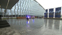 Belgian Minister of Defence arrives at NATO HQ for the meeting of the Ukraine Defense Contact Group (14 Feb. 24)