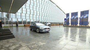 Swedish Minister of Defence arrives at NATO HQ for the meeting of the Ukraine Defense Contact Group (14 Feb. 24)
