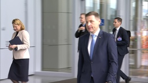 Doorstep statement by Estonian Minister of Defence at the meeting of the Ukraine Defense Contact Group (14 Feb. 24)