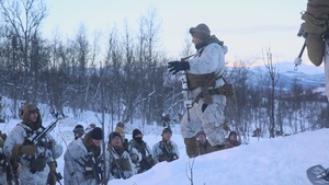 1st Battalion, 2nd Marine Regiment in Cold Weather Training during Nordic Response 24 in Norway (B-Roll)
