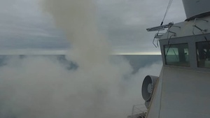 USS Mason (DDG 87) Fires a Missile in Self-Defense