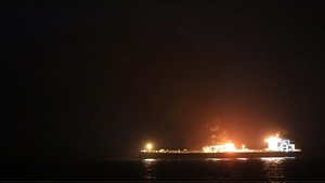 Merchant Vessel Marlin Luanda struck by an Anti-Ship Ballistic Missile (ASBM)