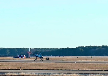 U.S. Air Force MQ-9 Reaper lands at Shaw for the first time ever