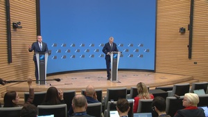 Press conference by NATO Secretary General ahead of the Meeting of NATO Ministers of Defence (Q&A 1/2)