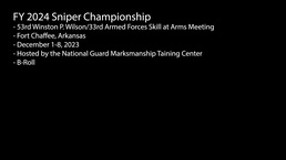 FY24 Sniper Competition B-Roll