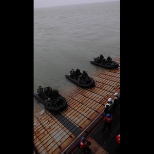 USS Gunston Hall Conducts Small Boat Operations with Members of Le Bataillon de Fusiliers Marins (BFM) Détroyat During Steadfast Defender 24