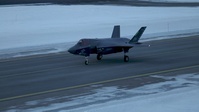 U.S. Marine Corps F-35B Lightning II jets with VMFA-542 arrive in Norway for Exercise Nordic Response 24 (B-Roll)