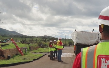 USACE monitors debris removal of 100th residential property in Lahaina Day Three_B-roll