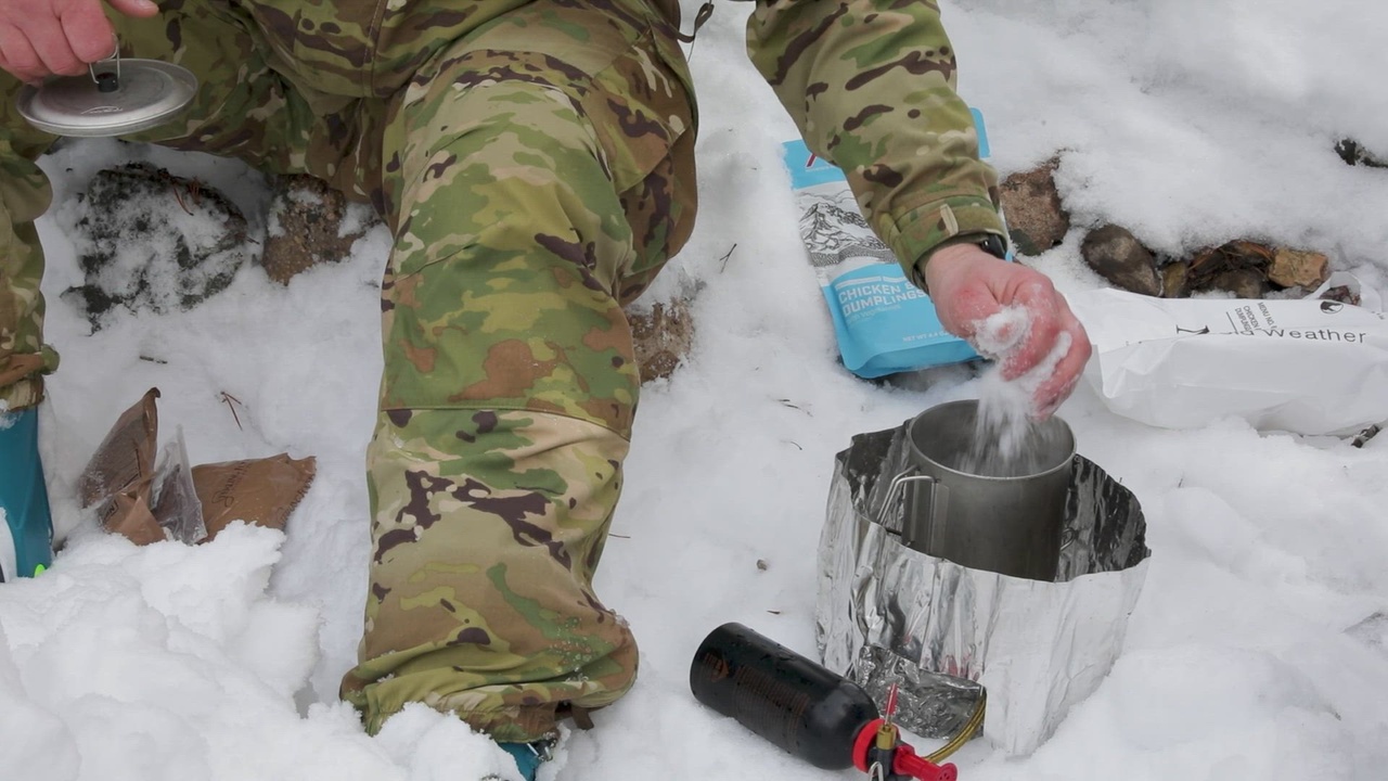 DVIDS - Video - 10th Mountain Division Cold Weather MRE Preparation and  Rappelling B-Roll