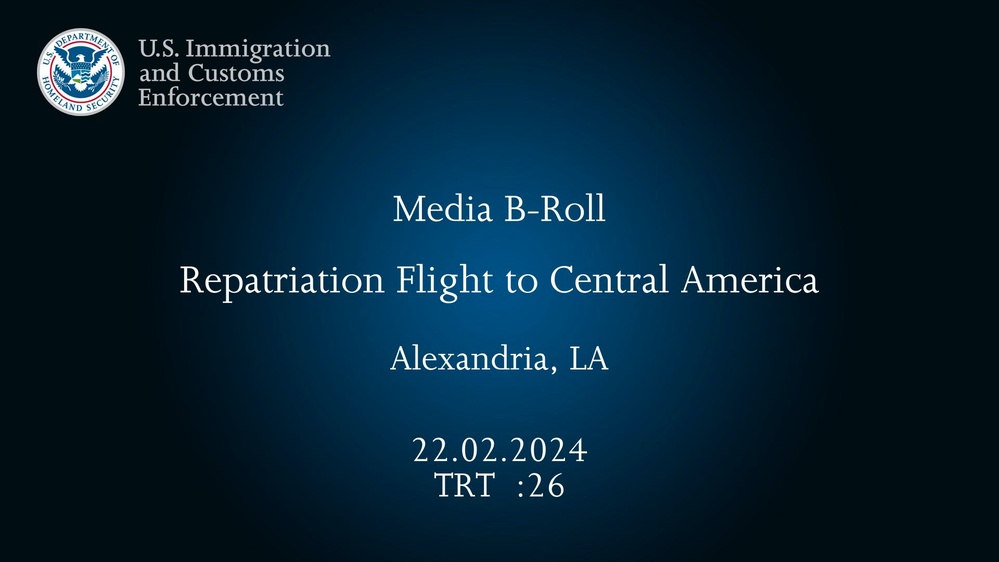 DVIDS - Video - ICE conducts single adult, family unit removal flights