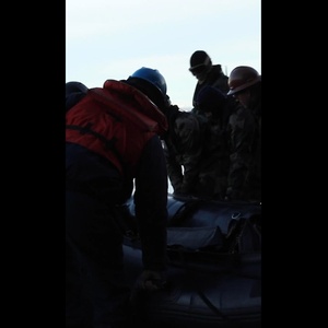 USS Gunston Hall Conducts Small Boat Operations in Harstad, Norway, with Members of Le Bataillon de Fusiliers Marins (BFM) Détroyat During Steadfast Defender 24