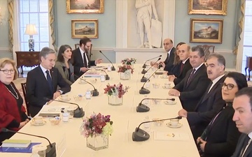 Secretary of State Antony J. Blinken meets with Iraqi Kurdistan Region Prime Minister Masrour Barzani