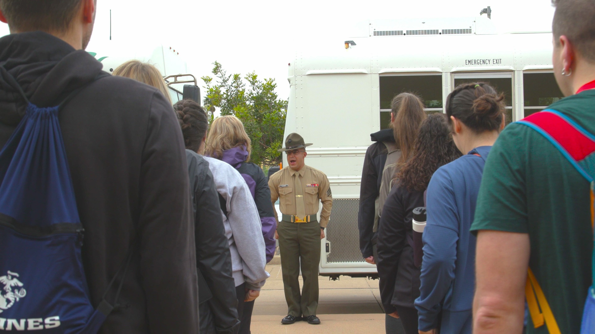 B-roll footage of educators with Recruiting Stations’ Indianapolis, Kansas City, Milwaukee, and Twin Cities participating in 2024 Educator’s Workshop on Feb. 20, 2024 at Marine Corps Recruit Depot San Diego, California. Participants of the workshop visit MCRD San Diego to observe recruit training and gain a better understanding about the transformation from recruits to United States Marines.  (Department of Defense video by Nicholas Groesch)