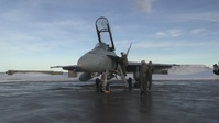 U.S. Marine Corps F/A-18D Hornet takes flight in Norway in preparation for Exercise Nordic Response 24 (B-Roll)