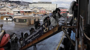 Swedish and Finnish Marines embark USS Gunston Hall to participate in Steadfast Defender 24