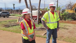 USACE monitors soil samplings in Lahaina_B-roll