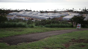 Lights on at new Lahaina temporary school, timelapse video