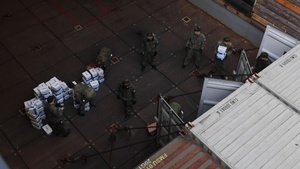 BROLL: USS Gunston Hall Conducts Well Deck Operations with Swedish Marines in support of Steadfast Defender 24