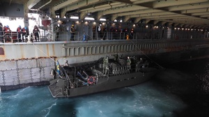 BROLL: USS Gunston Hall Conducts Well Deck Operations with Swedish Marines in support of Steadfast Defender 24