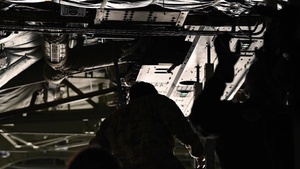 Aeromedical evacuation squadron trains on Marine Corps KC-130J Hercules