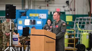 The 165th Airlift Wing hosts official unveiling ceremony for their first C-130J Super Hercules aircraft