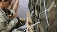 Video and pictures of the preparation and airdrop of 38,000 meals to the people of Gaza on Mar. 2.