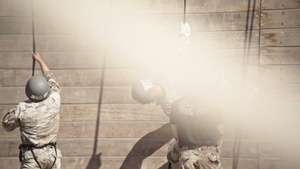 Air Assualt School Tower Rappels B-Roll