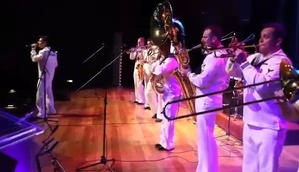 U.S. Naval Forces Europe-Africa Band performs in Mauritius
