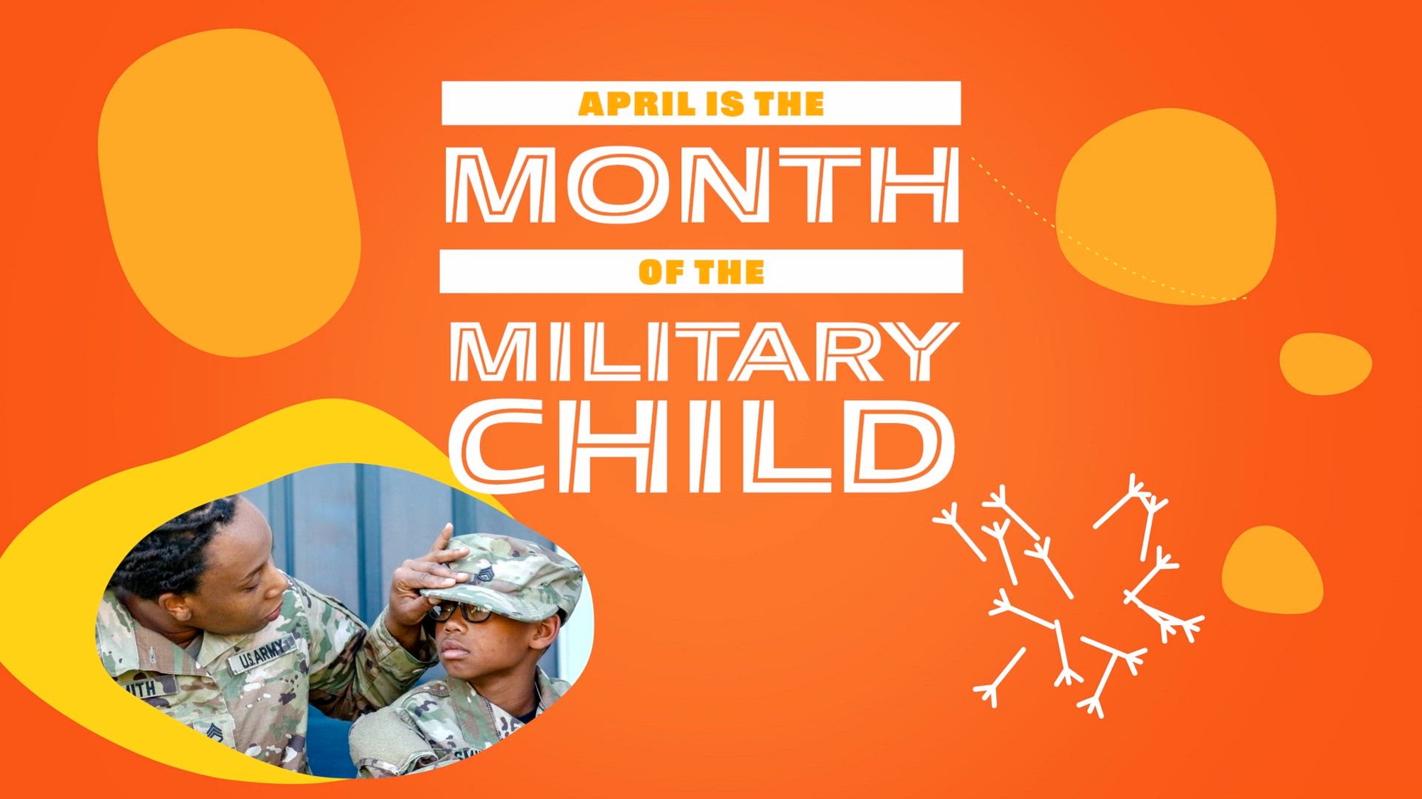 April is the Month of the Military Child! Check your local listings for celebrations and events. Pick up a Military Brat Patch, free from your Exchange, while supplies last. For details visit ShopMyExchange.com/MOMC