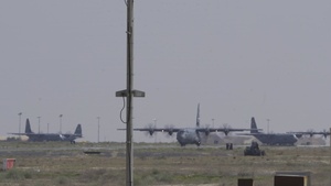 Airmen, Soldiers load AFCENT C-130s with humanitarian aid bound for Gaza