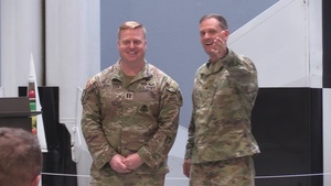 Capt. Jordan Henrickson, first air defense officer to earn the Master Army Instructor Badge.