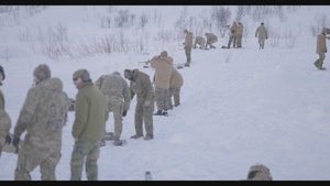 U.S. Marines work with NATO allies during stand-off munitions disruption range in Norway (B-Roll)