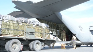 AFCENT C-130s conduct humanitarian airdrops into Gaza