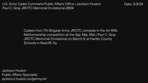 Sgt. Maj. (Ret.) Paul C. Gray JROTC Memorial Invitational | 2024