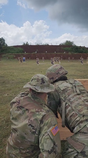 BRoll (For Reels) 772nd MP Co. conducts range operations at Justified Accord 2024