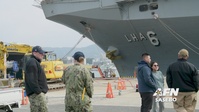 USS AMERICA (LHA 6) PORTCALL & CARGO OFFLOAD
