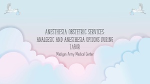 Obstetric Anesthetic Options