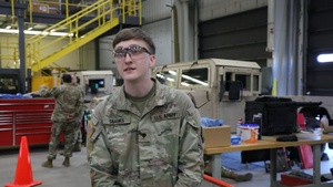 Fort McCoy RTS-Maintenance 91B student discusses training at Fort McCoy, Part II