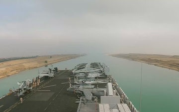 USS Bataan Transits Through the Suez Canal Toward Mediterranean Sea